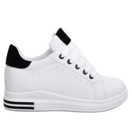 White women's sneakers L8035 White