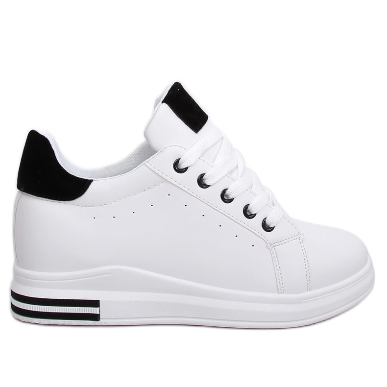 White women's sneakers L8035 White