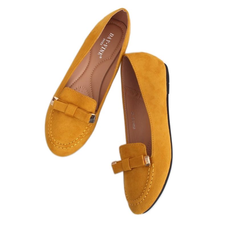 Women's loafers honey 2S2018-27 Yellow