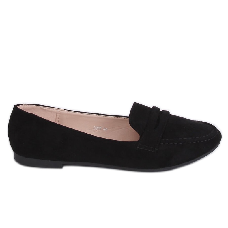 Black women's loafers 3900 Black