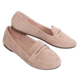 Ladies' beige loafers 3900 Beige