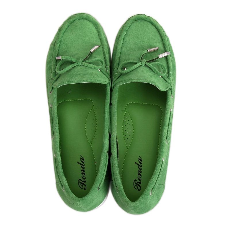 Green Women's loafers RQ-1 Green