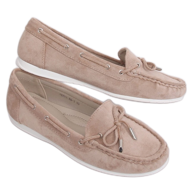 Women's beige loafers RQ-1 Beige