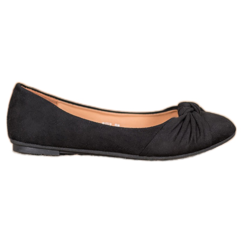 Clowse Comfortable Suede Ballerinas black