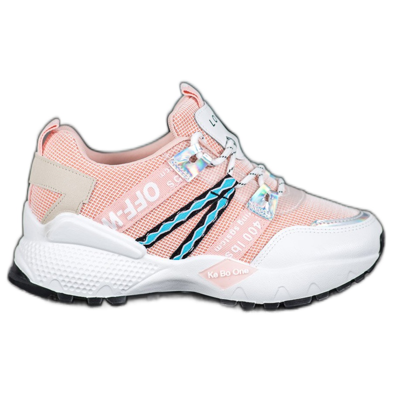 Bona Love Mesh Sneakers white pink