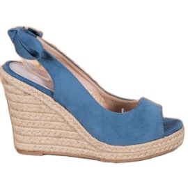 Goodin Tied Espadrilles Sandals blue