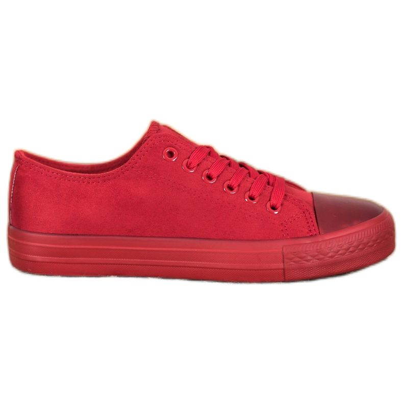 SHELOVET Suede Sneakers red