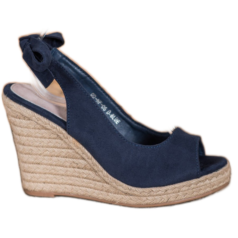 Goodin Tied Espadrilles Sandals navy blue