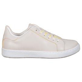 SHELOVET Super sports shoes brown yellow SHELOVET Super sports shoes brown yellow