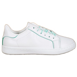 SHELOVET Super sports shoes white green SHELOVET Super sports shoes white green