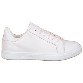 SHELOVET Super sports shoes white pink SHELOVET Super sports shoes white pink