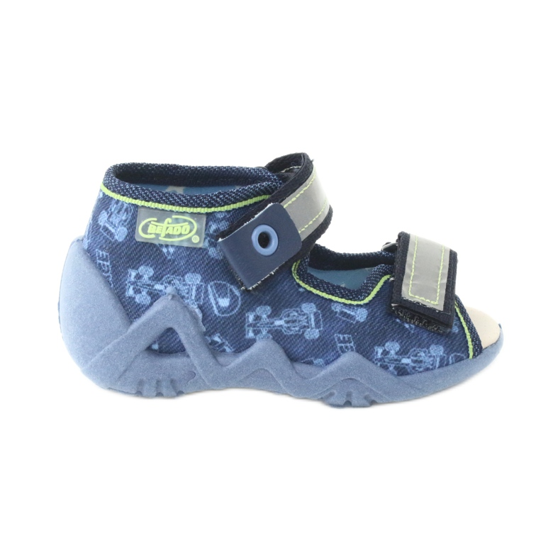 Befado yellow children's shoes 350P011 navy blue blue grey green