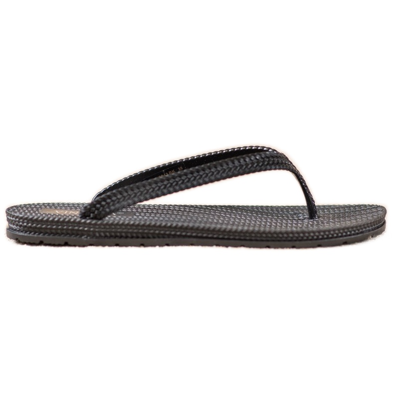 Braided VINCEZA flip-flops black