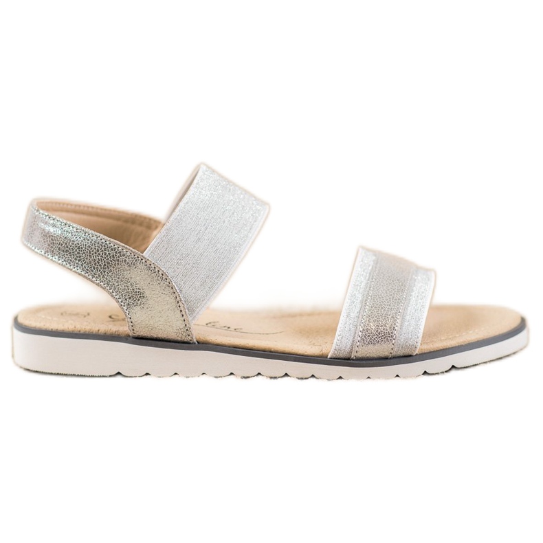 Filippo Slip-on Sandals With Glitter grey