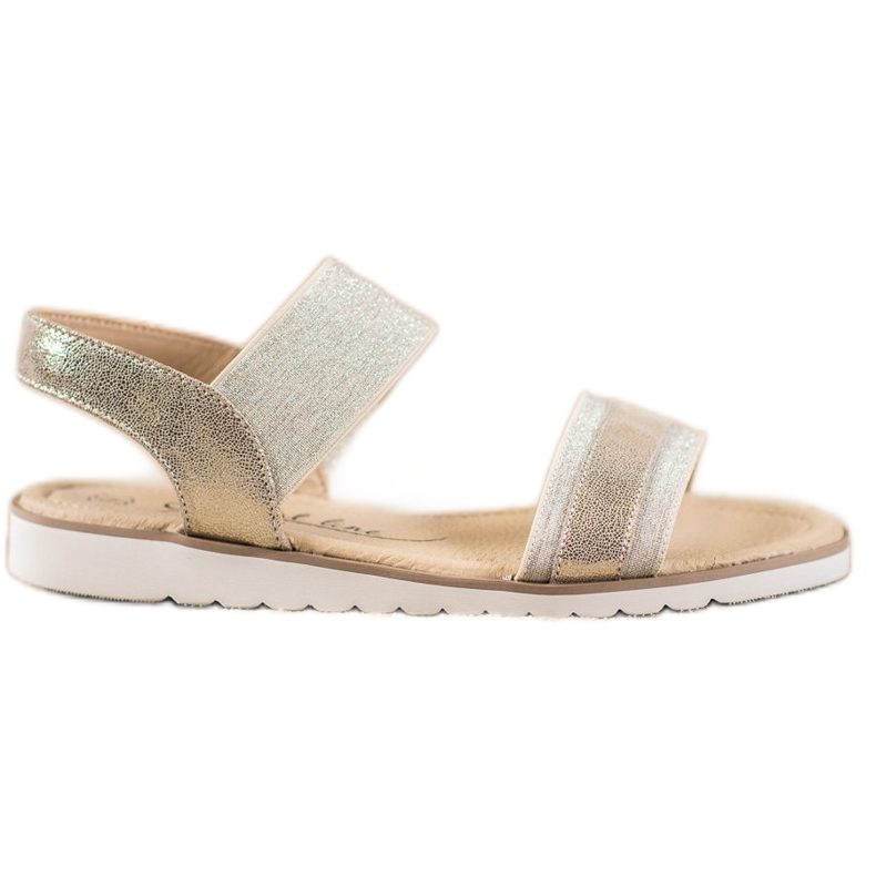 Filippo Slip-on Sandals With Glitter golden