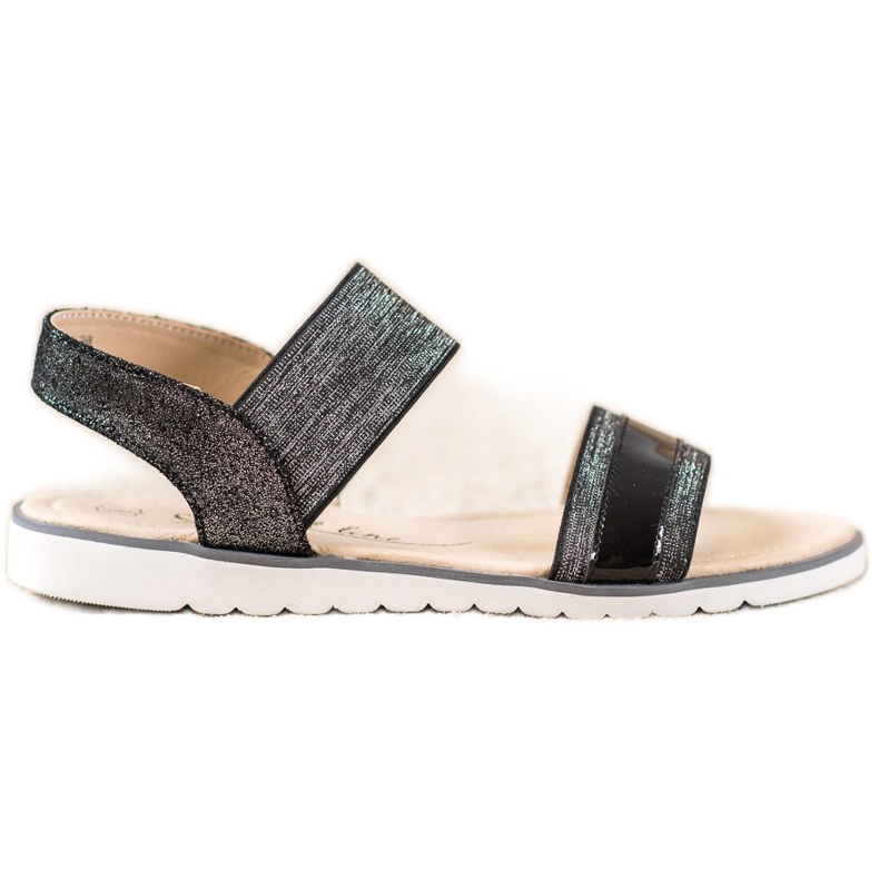 Filippo Slip-on Sandals With Glitter black