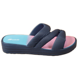 Bona Comfortable Navy Blue Slippers