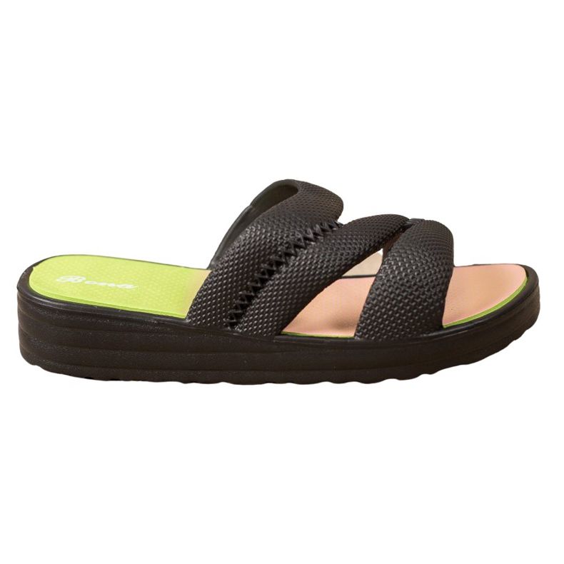 Bona Comfortable Black Slippers