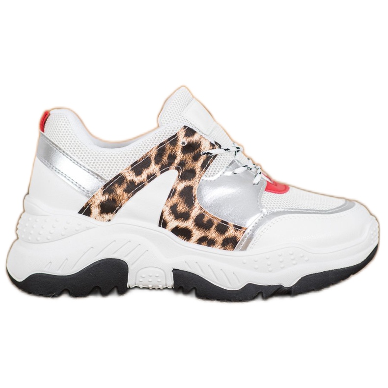 SHELOVET Fashionable Laced Sneakers white