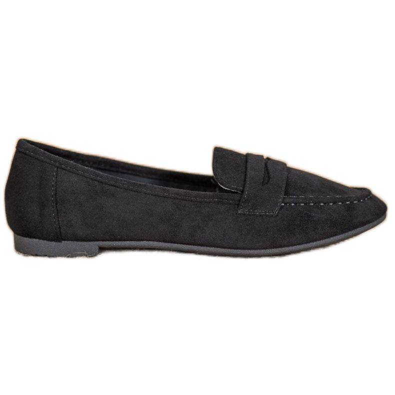 SHELOVET Casual Suede Loafers black SHELOVET Casual Suede Loafers black