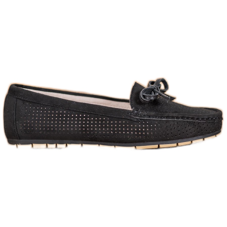 Kylie Comfortable Loafers With A Bow black