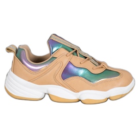 Kylie Stylish Sport Shoes beige multicolored