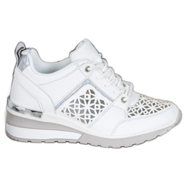 Kylie Sneakers With Openwork Pattern white