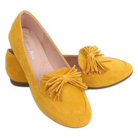 Women's loafers honey 99-72A Yellow