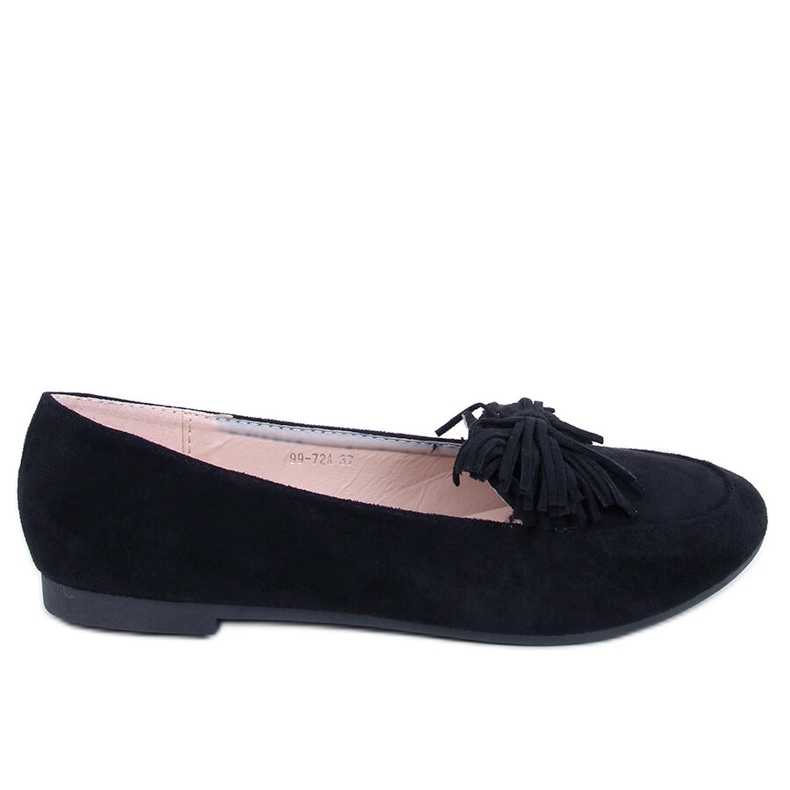 Black women's loafers 99-72A Black