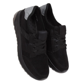 Black sports shoes C8131 Negro