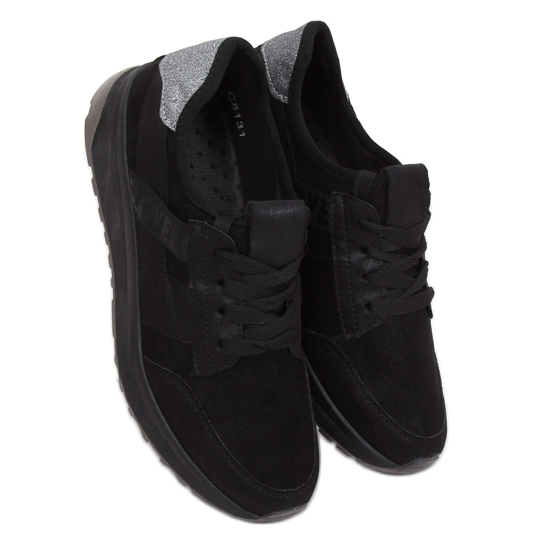 Black sports shoes C8131 Negro