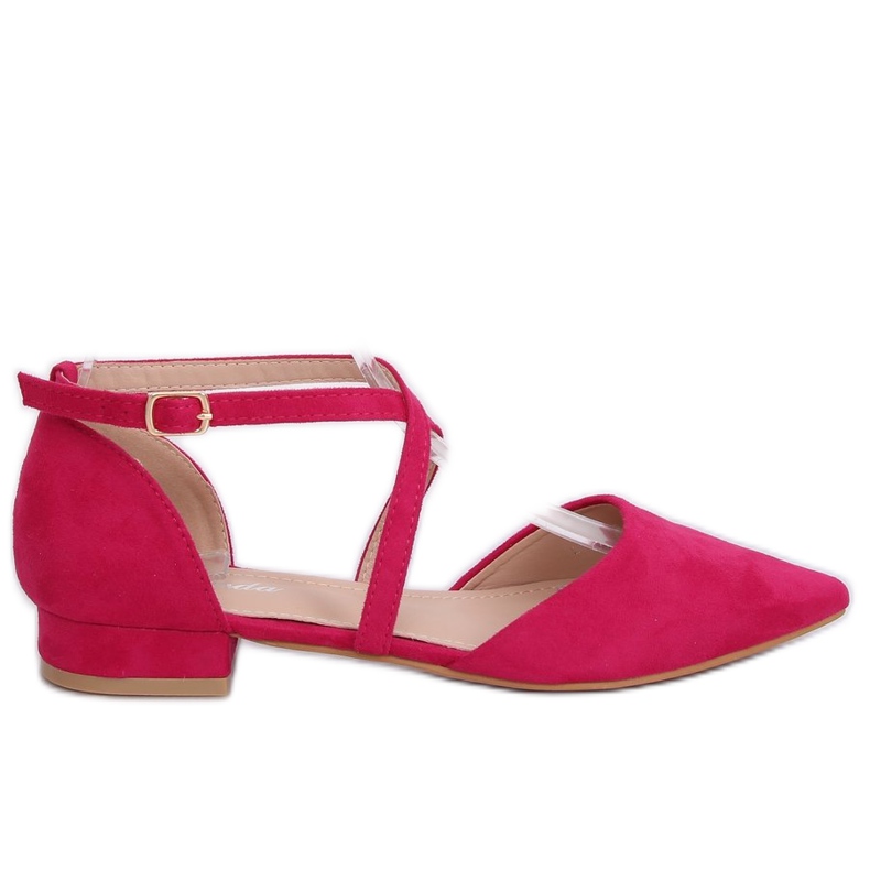 Fuchsia cut ballerinas S-880 Fushia pink