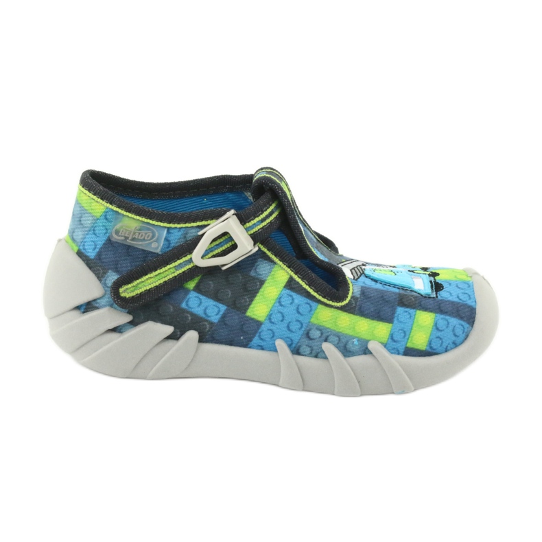 Befado children's shoes 110P368 blue grey green