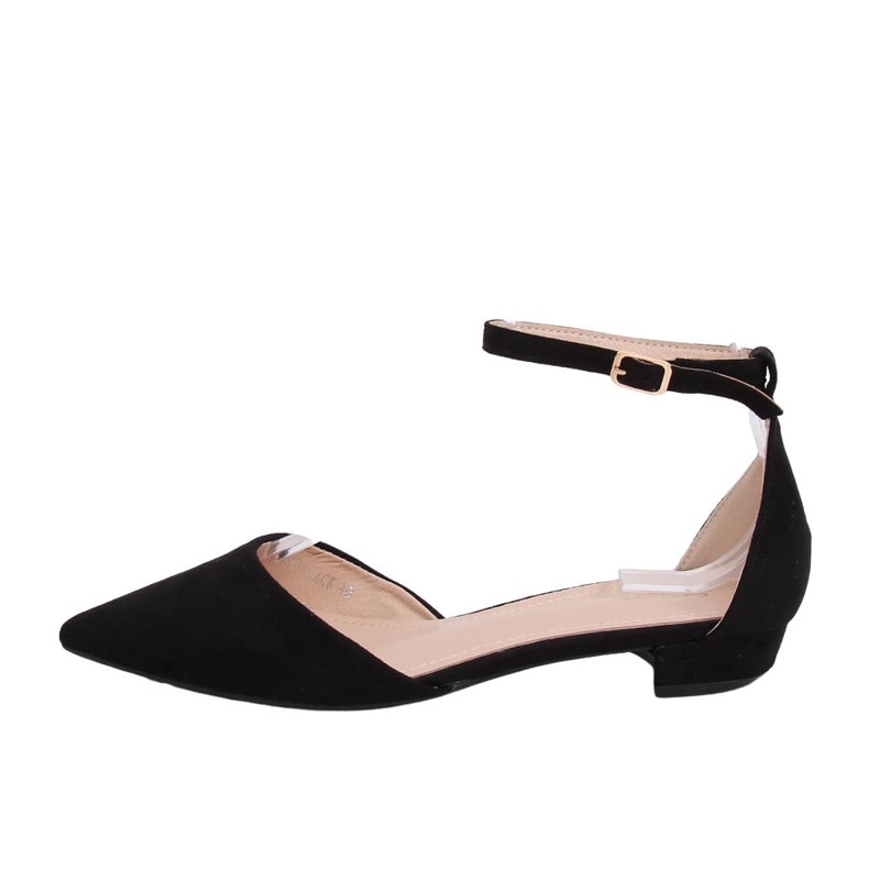 Black MM-795 Black cut ballerinas