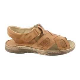 Naszbut Comfortable Leather Sandals 036 / A beige