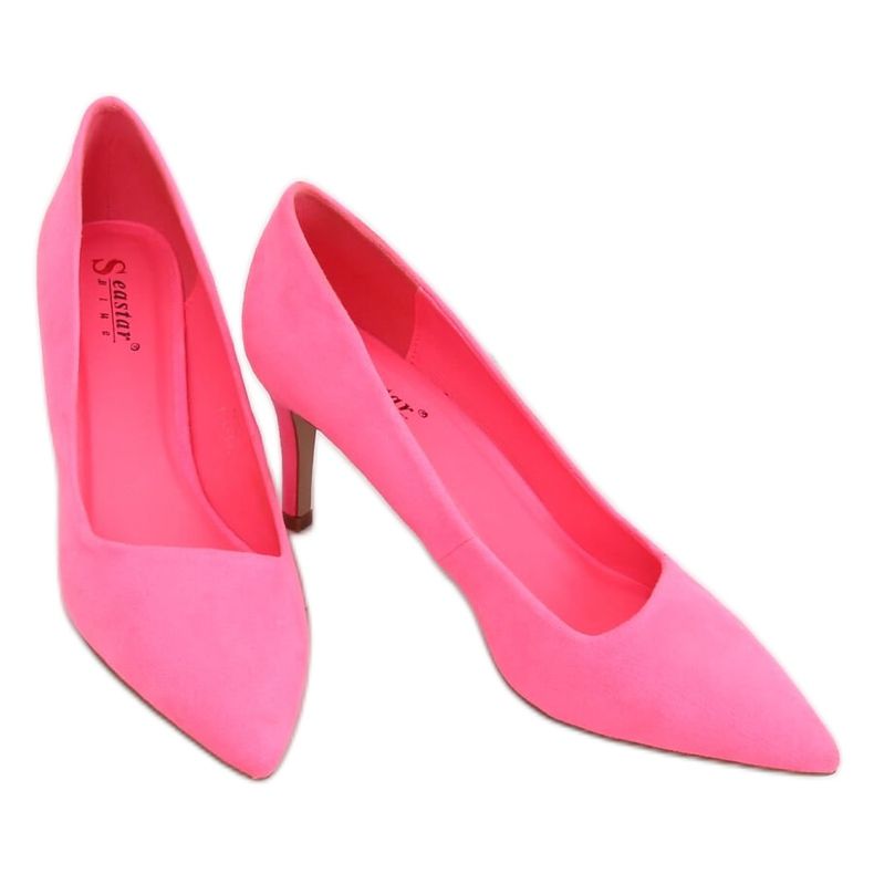 Pumps asymmetric pink AF05P Fuchsia