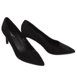 Black AF05P Black asymmetrical pumps