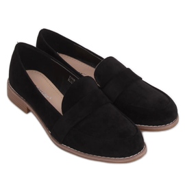 Black women's loafers T366P Black