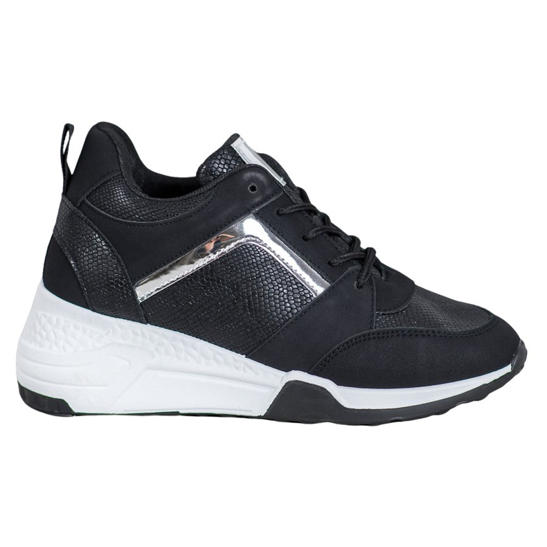 SHELOVET Wedge Sneakers black