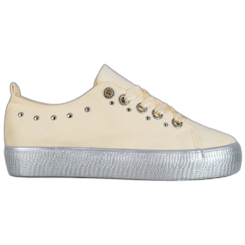 SHELOVET Suede Sneakers yellow