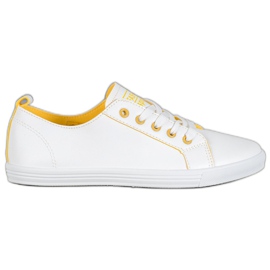 Ideal Shoes Fashion Sport Shoes white