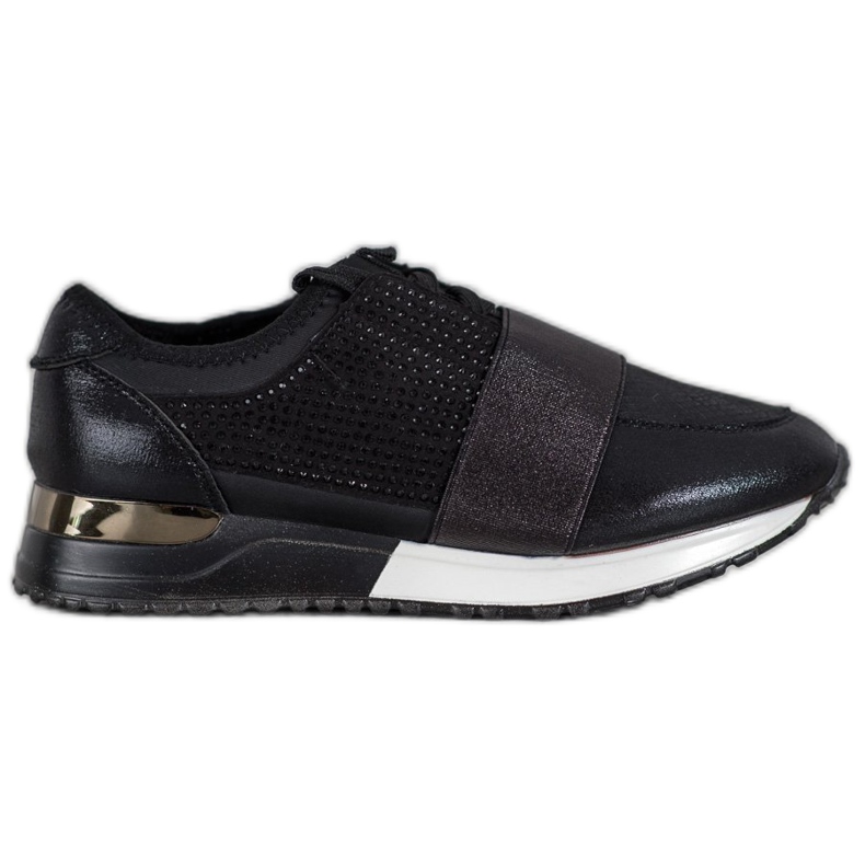 SHELOVET Sports shoes with crystals black SHELOVET Sports shoes with crystals black