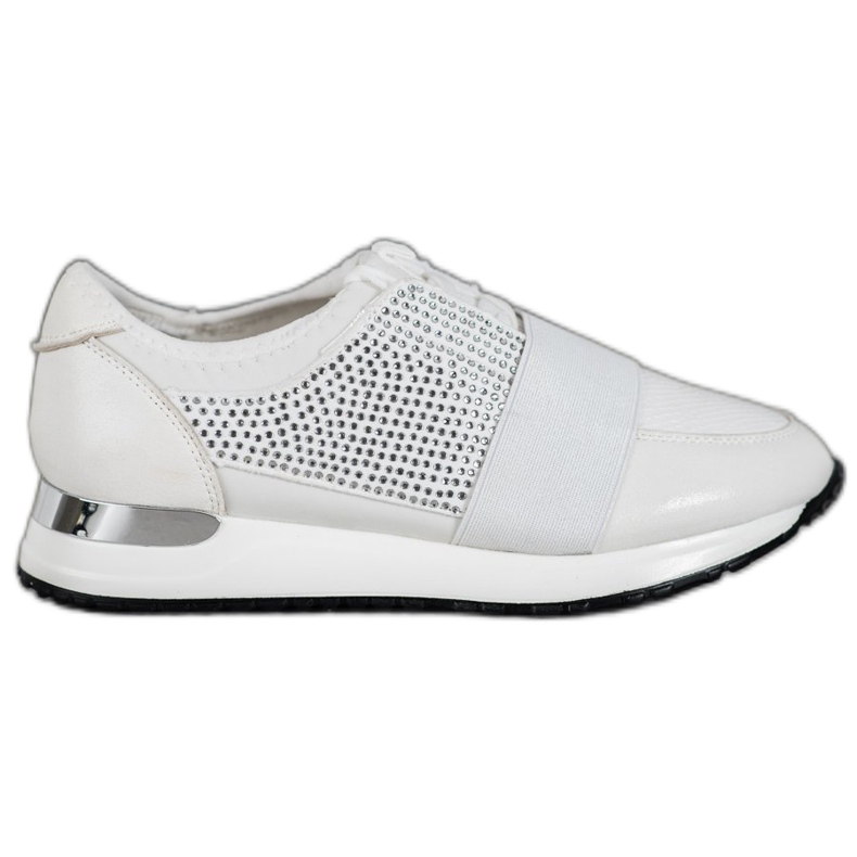 SHELOVET Sports shoes with crystals white SHELOVET Sports shoes with crystals white