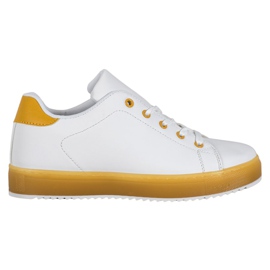 SHELOVET Shoes With Colorful Sole white
