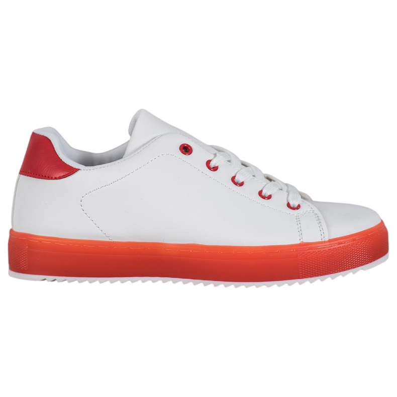 SHELOVET Shoes With Colorful Sole white