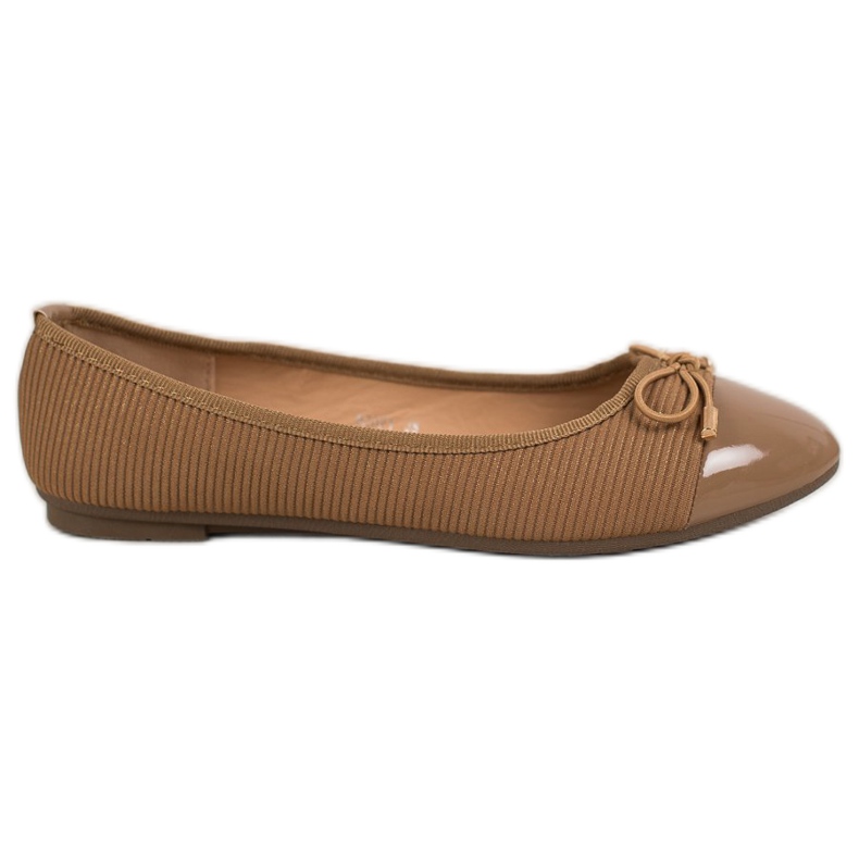 Fama Pinstripe ballerina brown Fama Pinstripe ballerina brown