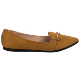 SHELOVET Ballerina In Spitz brown