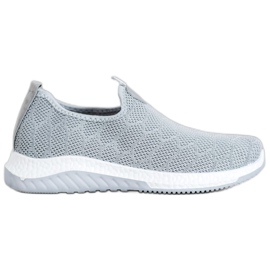 Diamantique Slip-on Sports Shoes grey