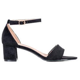 Seastar Comfortable high-heeled sandals black