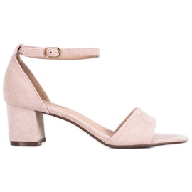 Seastar Comfortable high-heeled sandals brown
